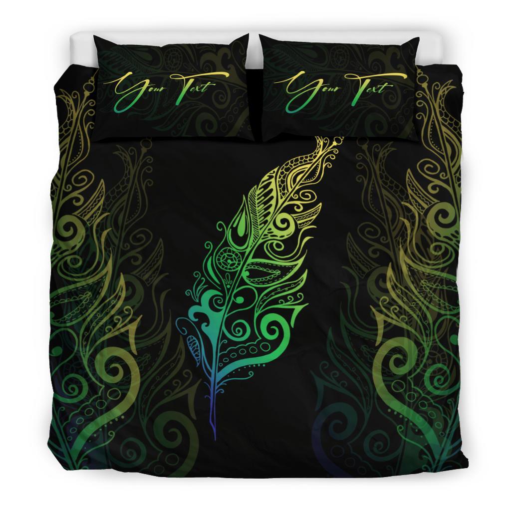 signature-custom-light-silver-fern-bedding-set-green