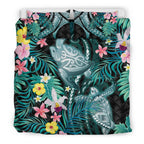 turtle-bedding-set-hibiscus-palm-leaves-duvet-cover-and-pillow-case
