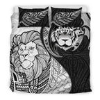 lion-maori-tattoo-silver-fern-bedding-set