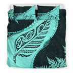 signature-custom-paua-shell-maori-silver-fern-bedding-set-turquoise