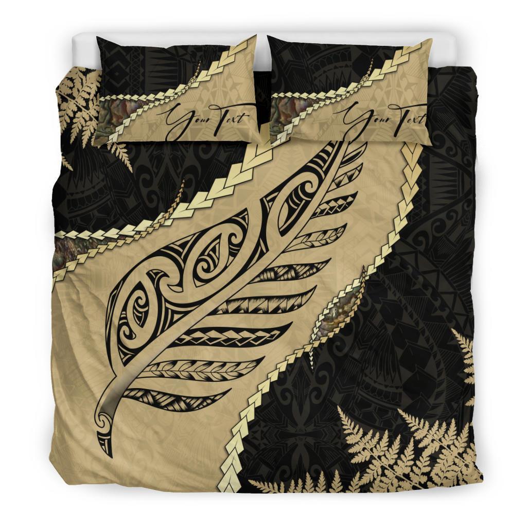 signature-custom-paua-shell-maori-silver-fern-bedding-set-golden
