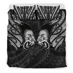 double-lion-maori-tattoo-bedding-set-new-zealand-white