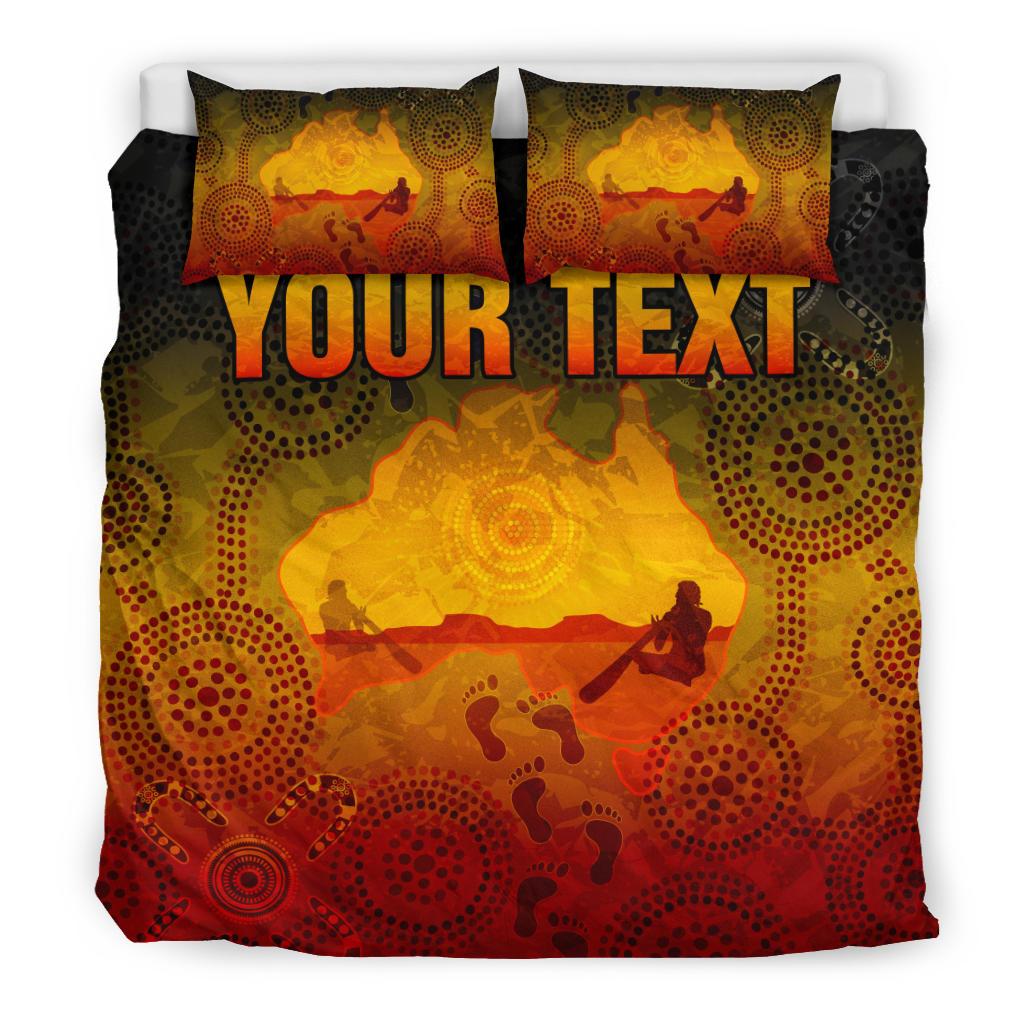 custom-aboriginal-bedding-set-australian-map-with-indigenous-color