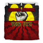 custom-aboriginal-bedding-set-black-lives-matter-sun-dot-painting