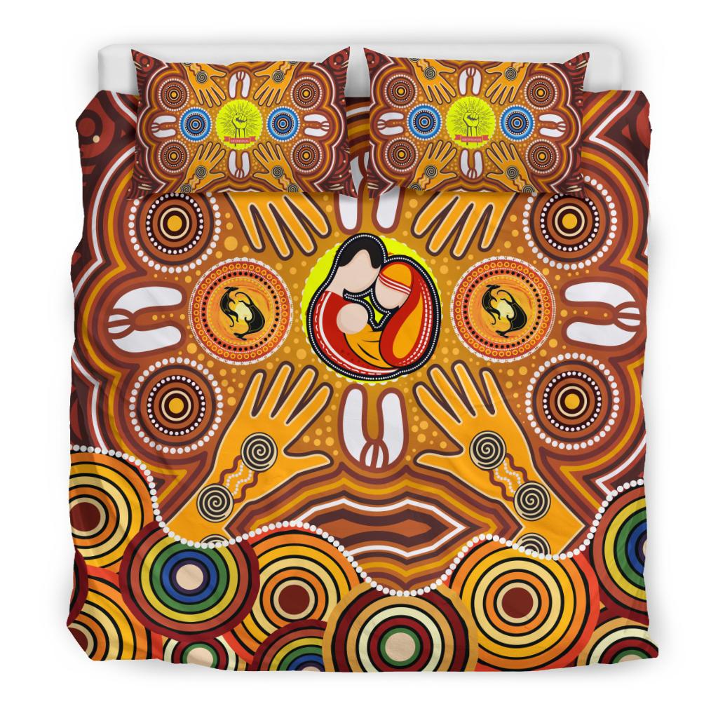 bedding-sets-aboriginal-family-with-dot-painting
