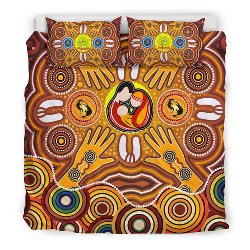 bedding-sets-aboriginal-family-with-dot-painting