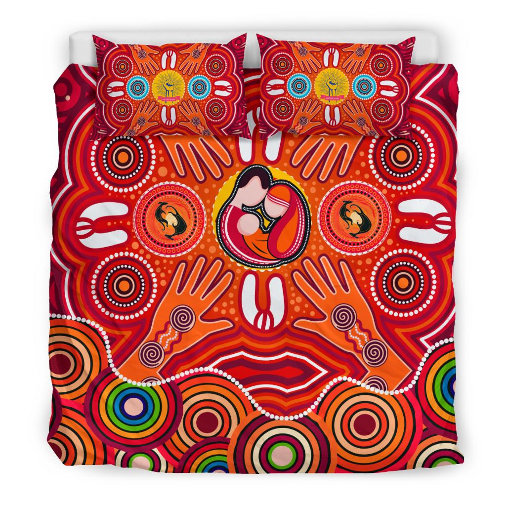 bedding-sets-aboriginal-family-with-dot-painting-art