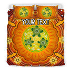 custom-text-aboriginal-bedding-set-turtle-circle-dot-painting-art