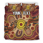 custom-aboriginal-bedding-sets-indigenous-lizard-dot-painting-art