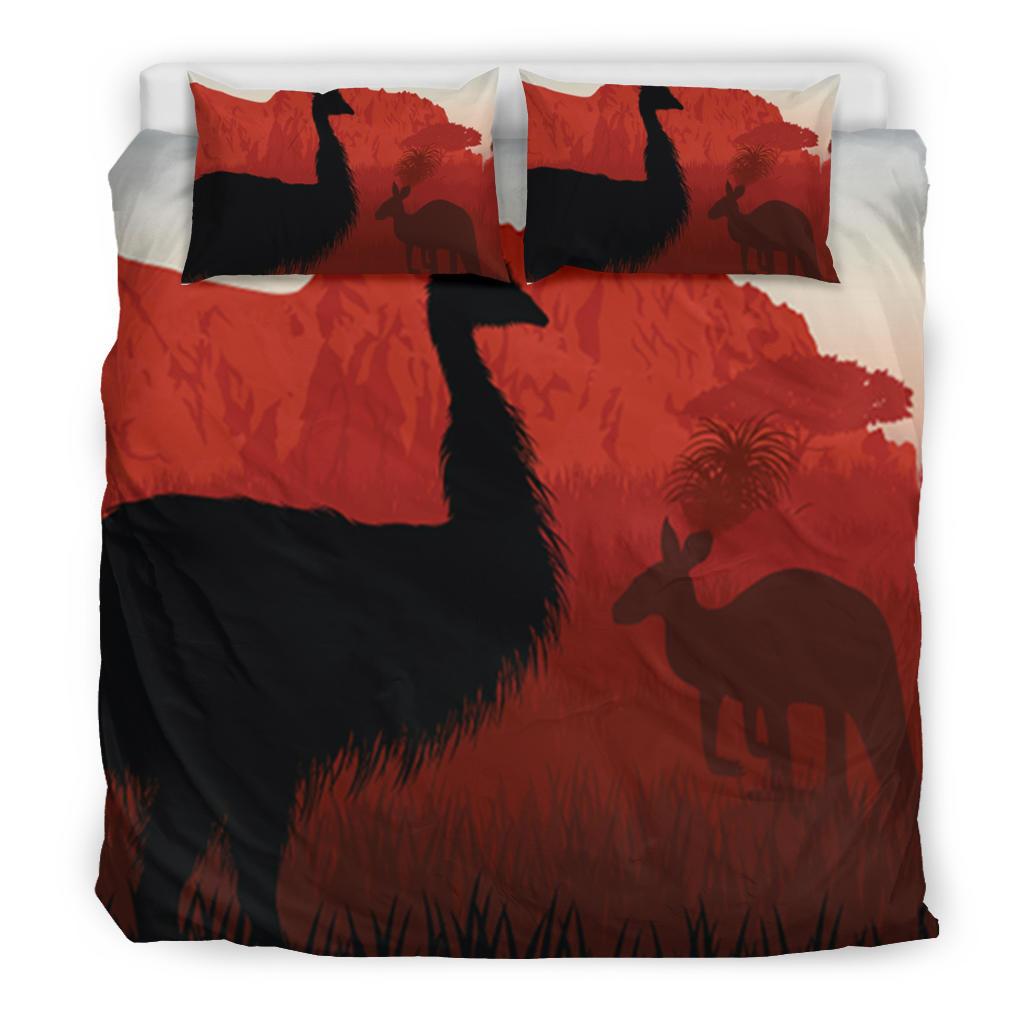 bedding-set-australian-nature-with-emu-and-kangaroo