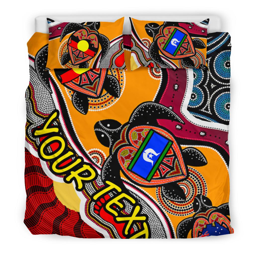 custom-1saustralia-bedding-set-australia-aboriginal-dots-with-turtle-and-naidoc-flags