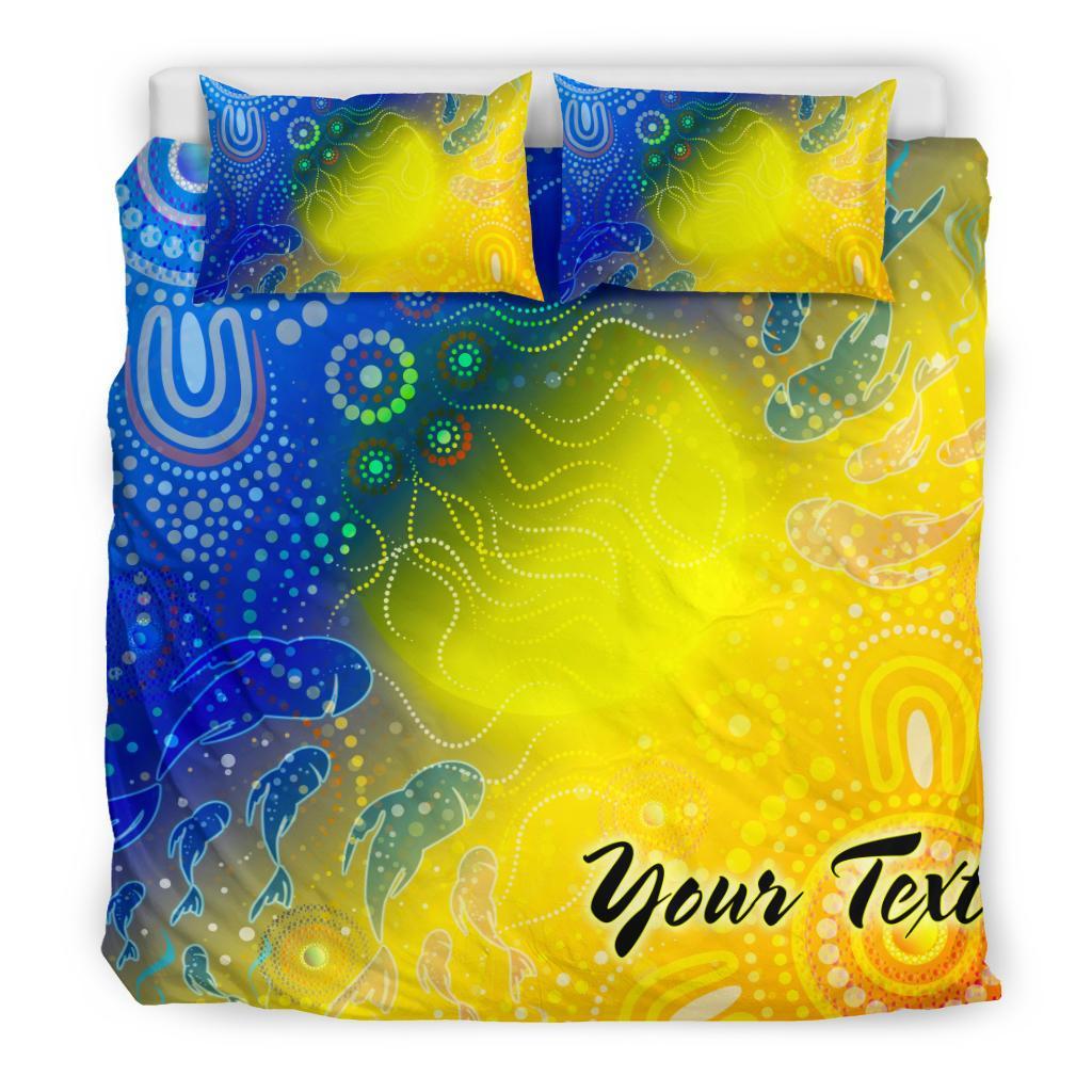 custom-text-aboriginal-bedding-set-indigenous-fishing