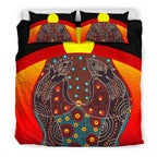 bedding-set-aboriginal-sublimation-dot-pattern-style-red