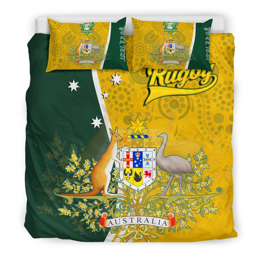 personalised-bedding-set-australia-coat-of-arm-in-rugby-style