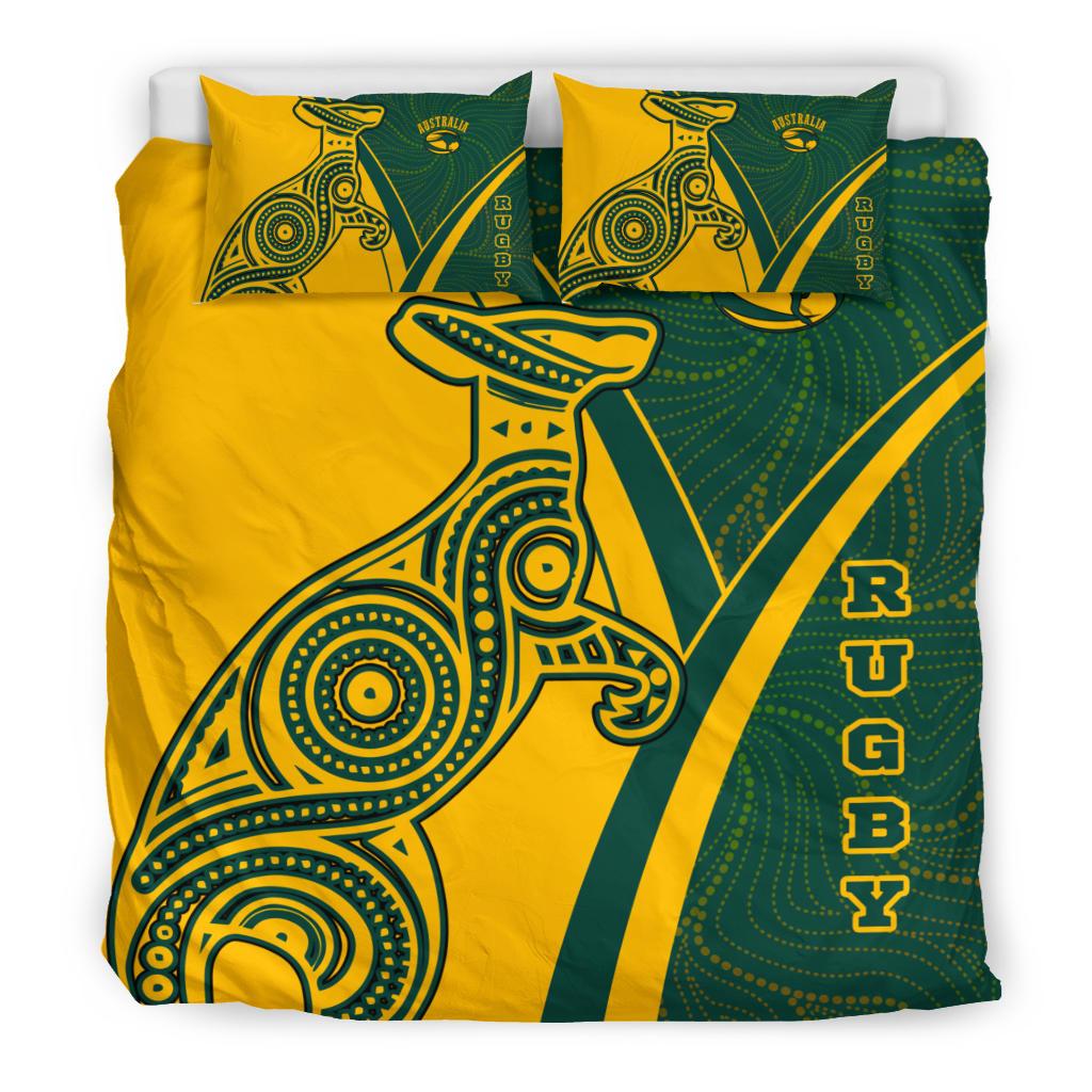 rugby-bedding-set-australian-rugby-kangaroo-aboriginal-patterns