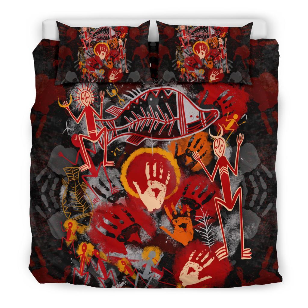 custom-aboriginal-bedding-set-indigenous-fish-hand-art