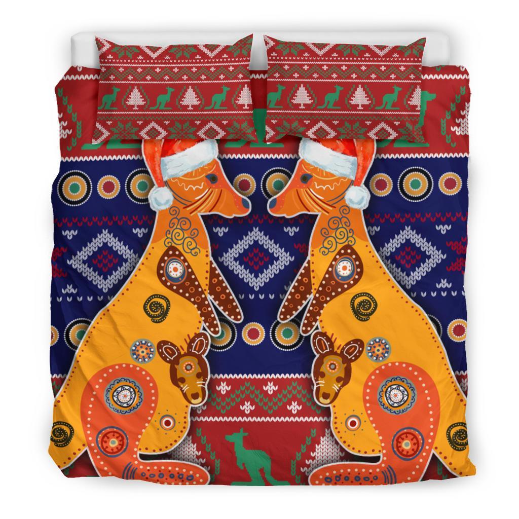 christmas-bedding-set-mother-kangaroo-in-christmas