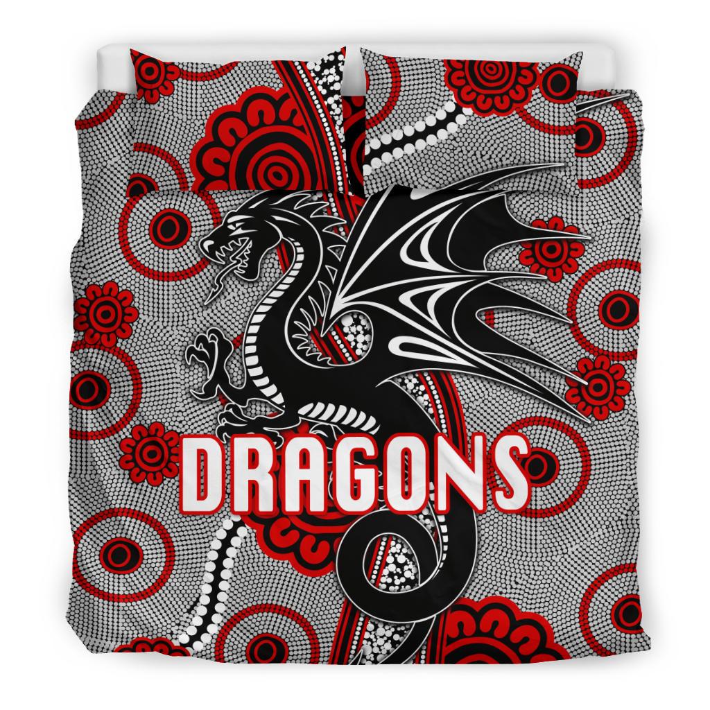 st-george-dragons-bedding-set-unique-indigenous-seamless-dots