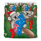 christmas-bedding-set-australia-flag-with-koala-ugly-christmas