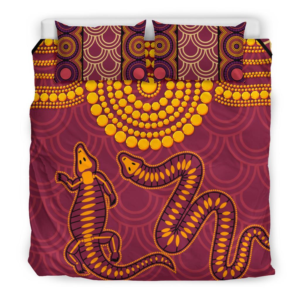 aboriginal-bedding-set-aboriginal-snake-and-alligator