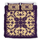 turtle-with-hibiscus-royal-purple-bedding-set