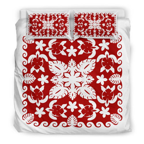 turtle-with-hibiscus-royal-white-bedding-set