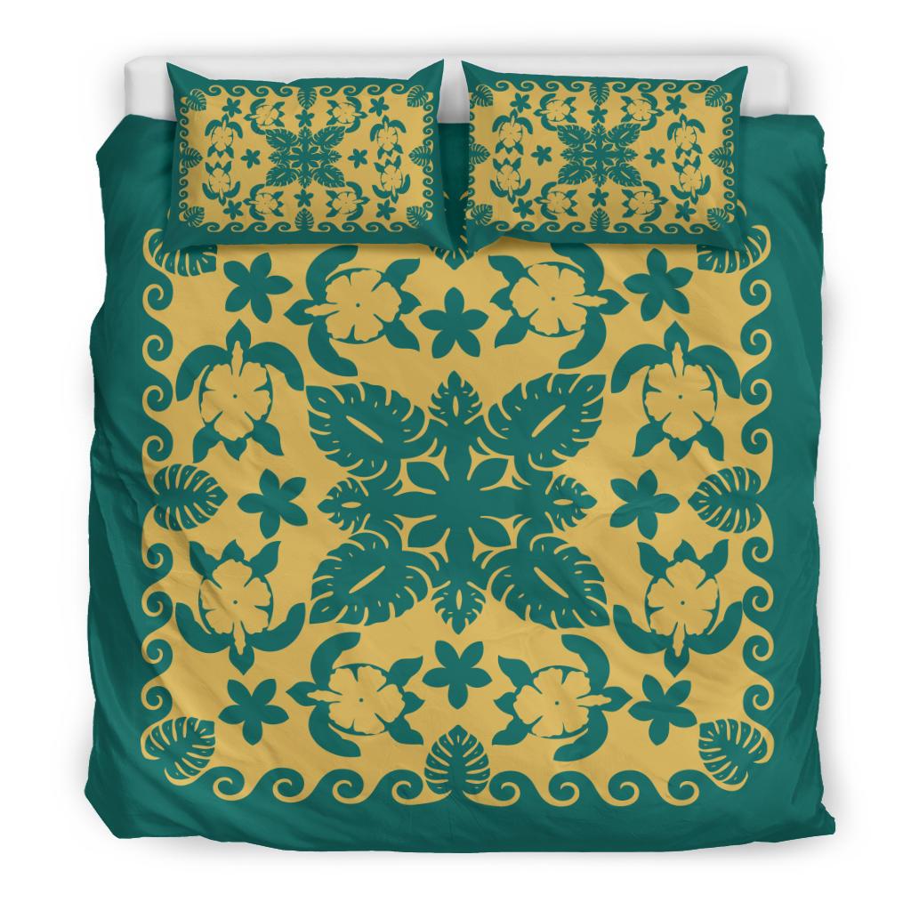 turtle-with-hibiscus-royal-blue-stone-bedding-set