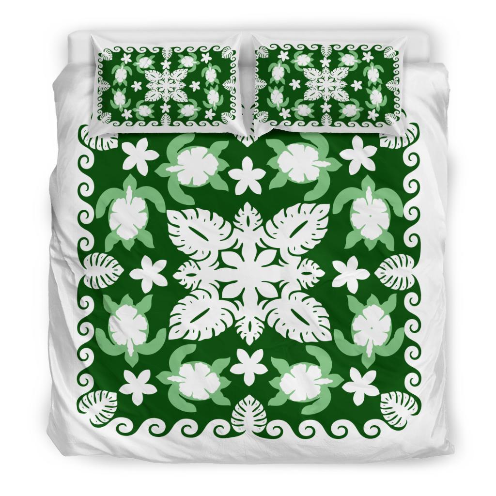 turtle-with-hibiscus-royal-bedding-set-palm-leaf