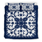 turtle-with-hibiscus-royal-navy-bedding-set