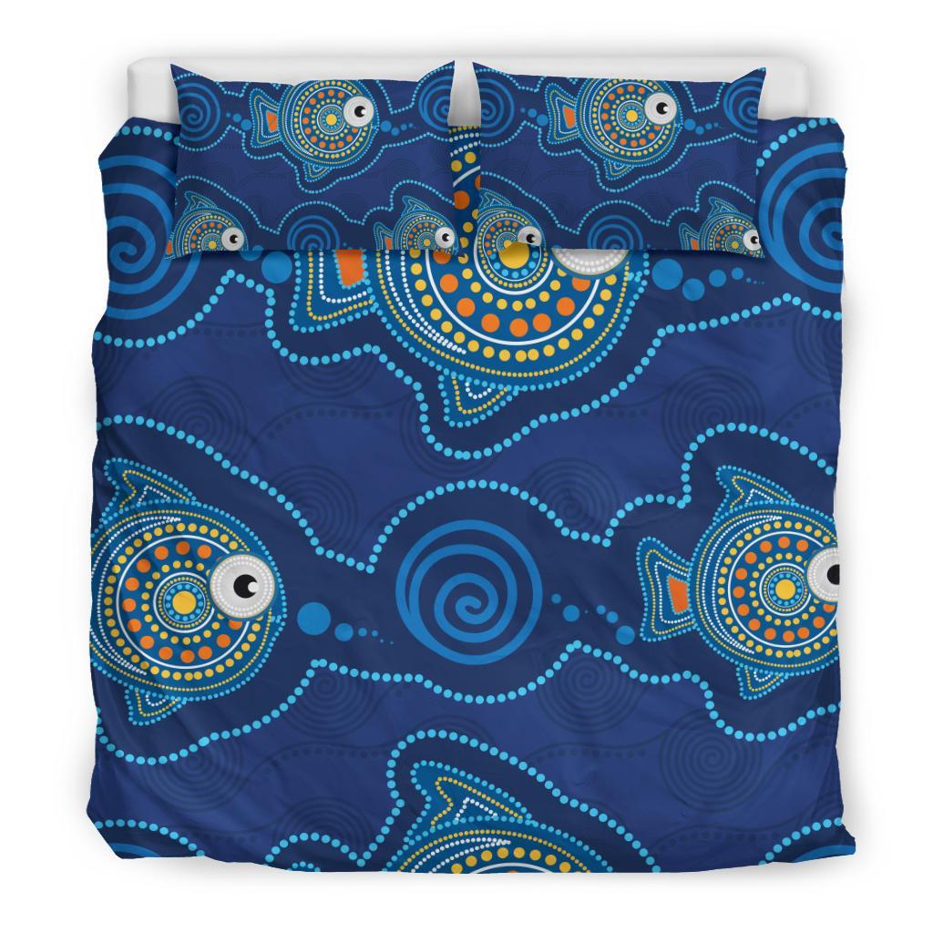 aboriginal-bedding-set-indigenous-turtle-patterns