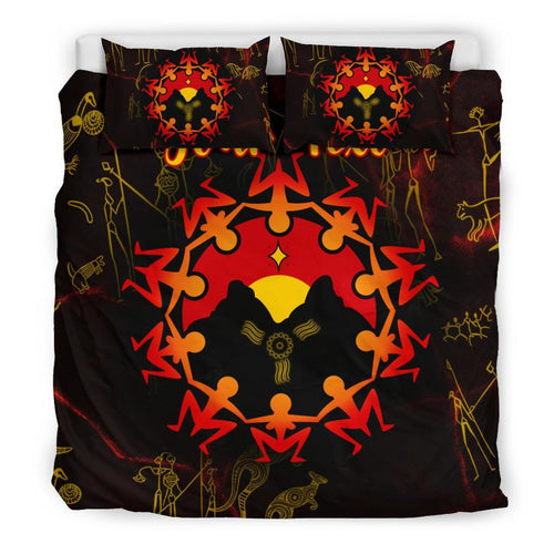 custom-aboriginal-bedding-set-australia-map-and-indigenous-flag