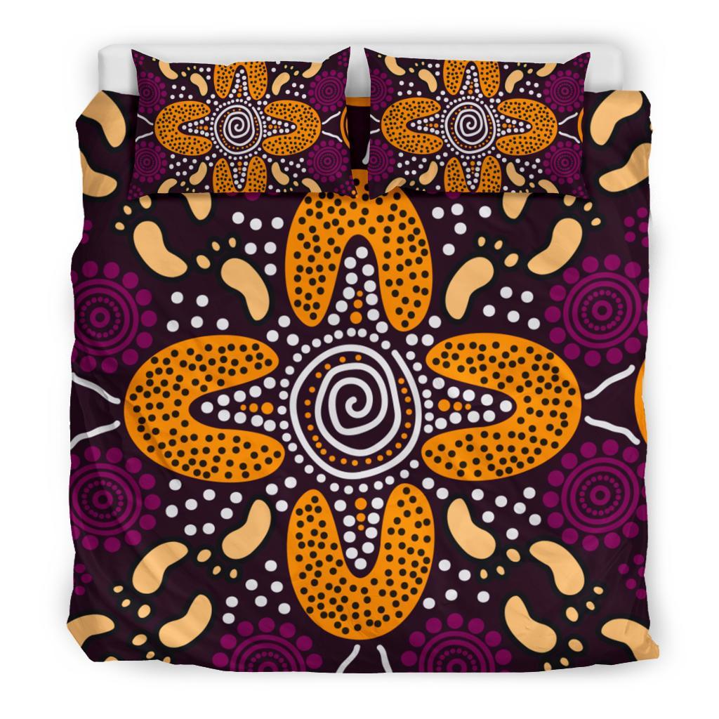 aboriginal-bedding-set-flowers-dot-panting-art