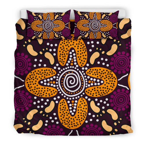 aboriginal-bedding-set-flowers-dot-panting-art