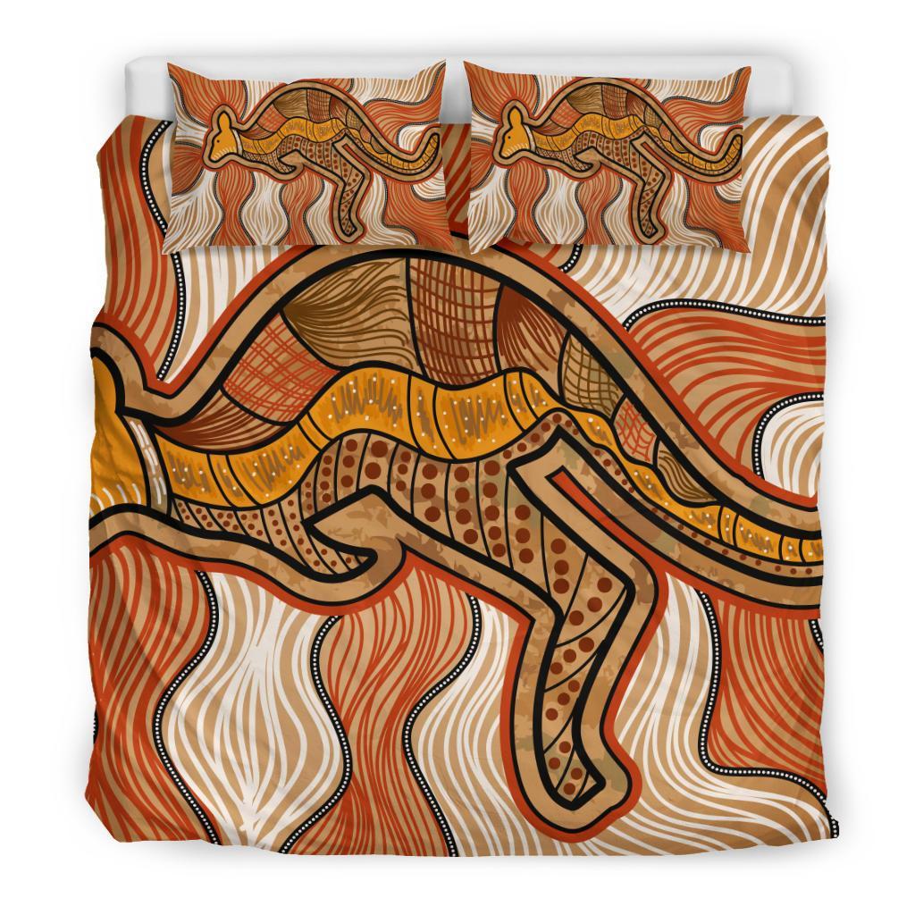 aboriginal-bedding-set-indigenous-kangaroo-vintage-stye