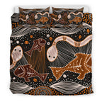 aboriginal-bedding-set-indigenous-fish-and-snake