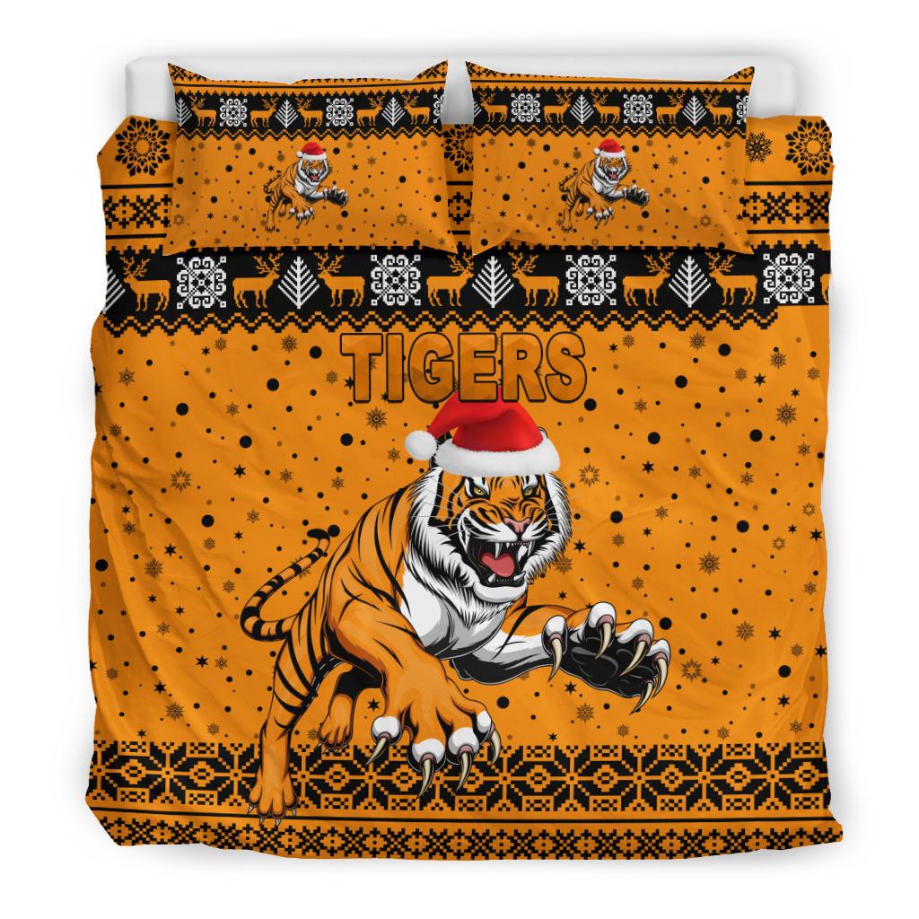 wests-christmas-bedding-set-tigers-unique-vibes-orange