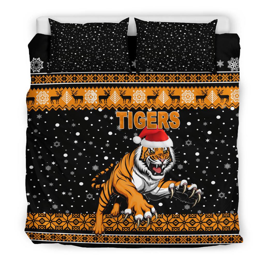 wests-christmas-bedding-set-tigers-unique-vibes-black