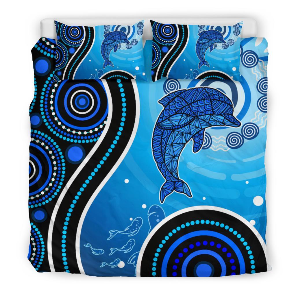 aboriginal-bedding-set-dolphin-and-aboriginal-dot-patterns