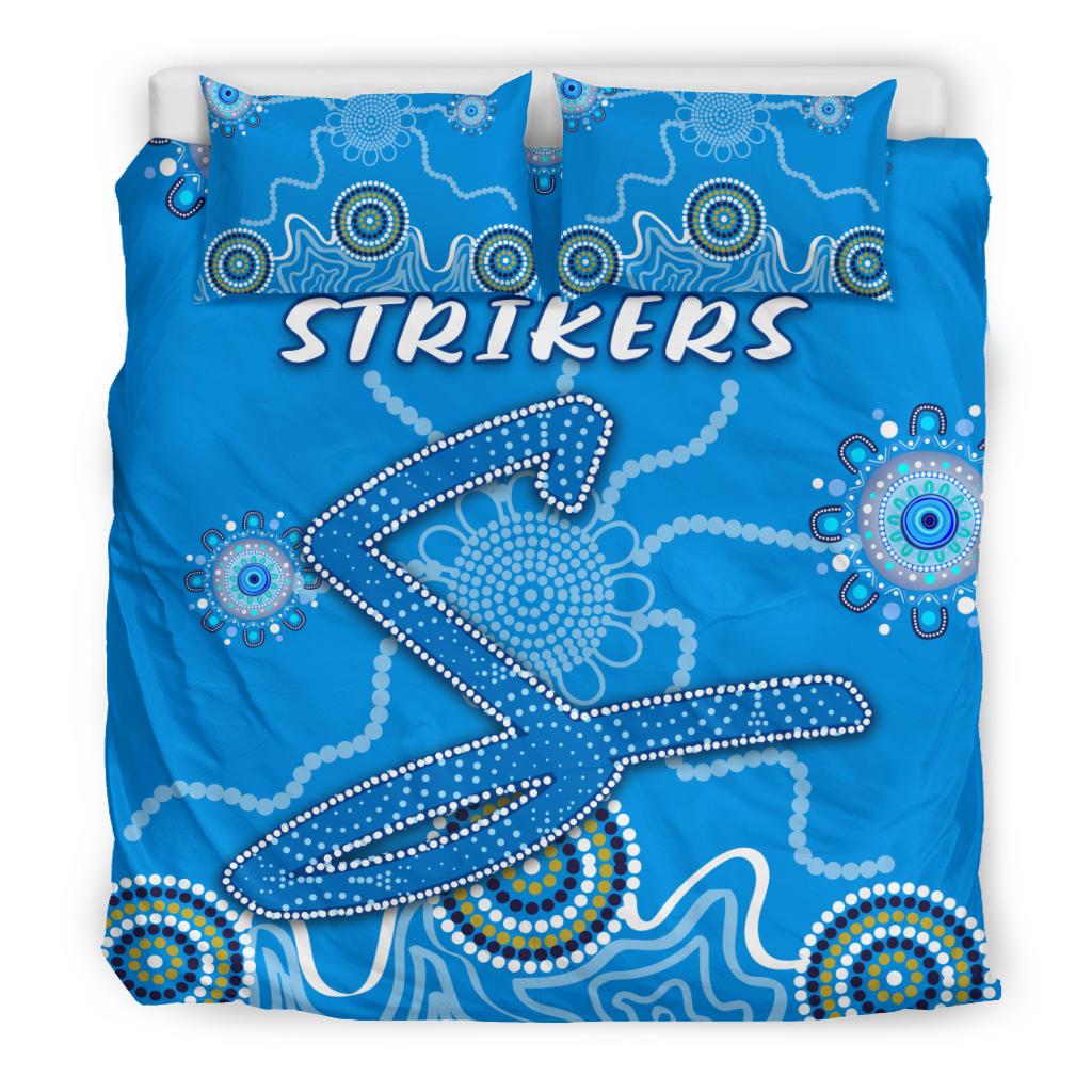 Strikers Bedding Set Indigenous Blue Energy - VibeHoodie