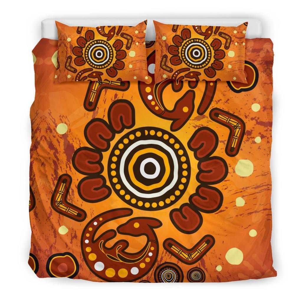 aboriginal-bedding-set-baby-kangaroo-and-dot-painting-patterns