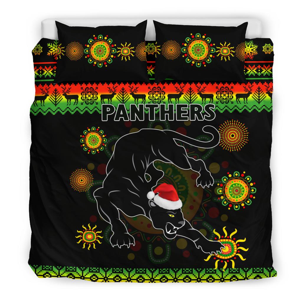 penrith-panthers-christmas-bedding-set-indigenous