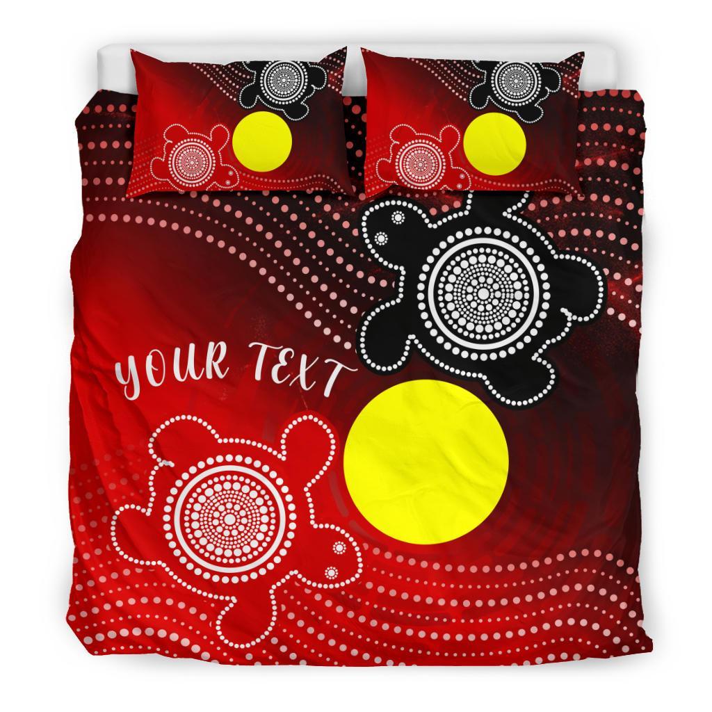 aboriginal-bedding-set-indigenous-circle-dot-painting-style
