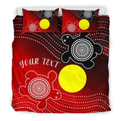 aboriginal-bedding-set-indigenous-circle-dot-painting-style