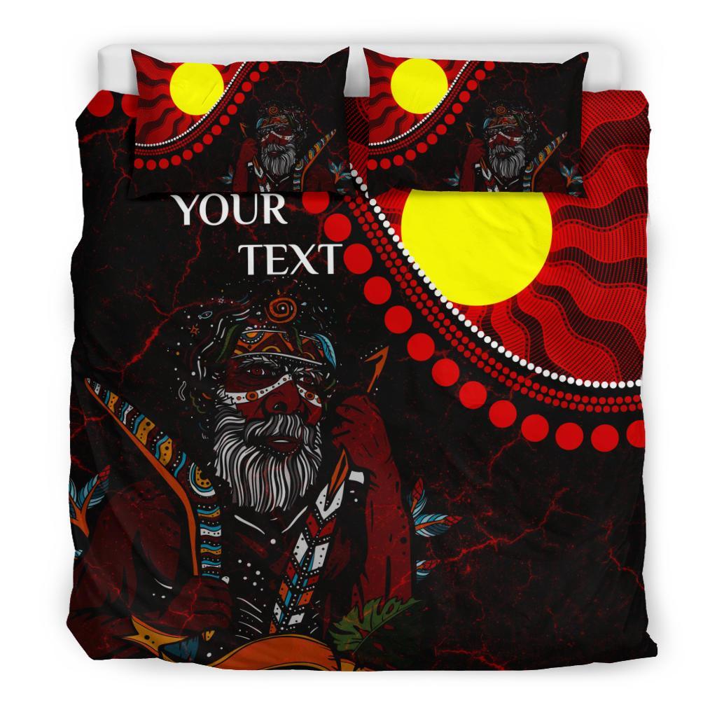 custom-aboriginal-bedding-set-indigenous-people-and-sun