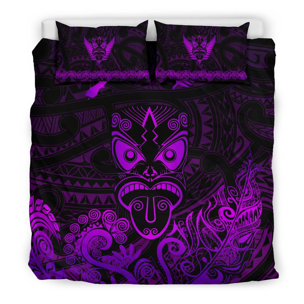 maori-aotearoa-rugby-haka-bedding-set-new-zealand-silver-fern-purple