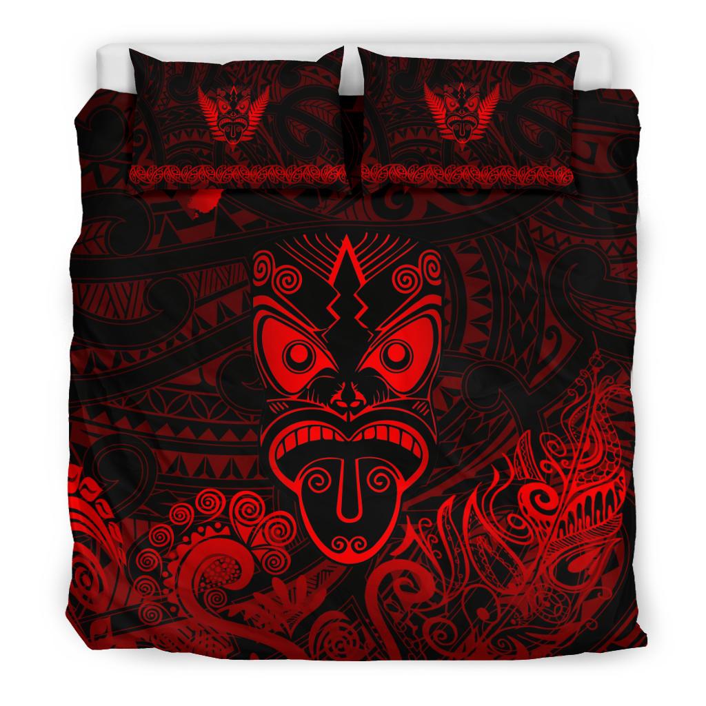 maori-aotearoa-rugby-haka-bedding-set-new-zealand-silver-fern-red