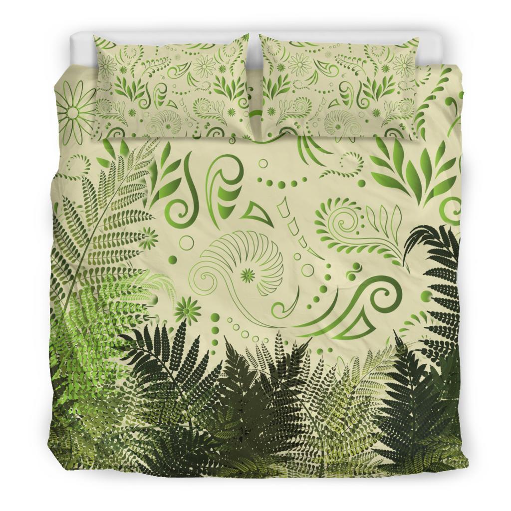 new-zealand-bedding-set-silver-fern-aotearoa-vibes-beige