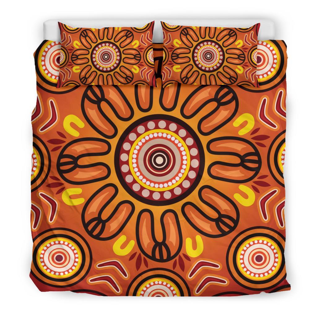 aboriginal-bedding-set-circle-flowers-patterns-ver01