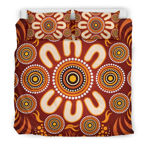 aboriginal-bedding-set-circle-flowers-patterns-ver03