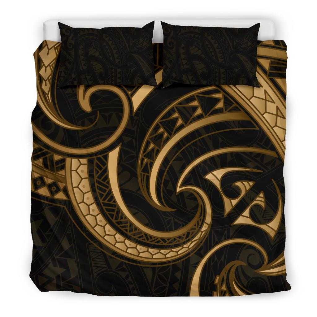 new-zealand-maori-mangopare-bedding-set-polynesian-gold